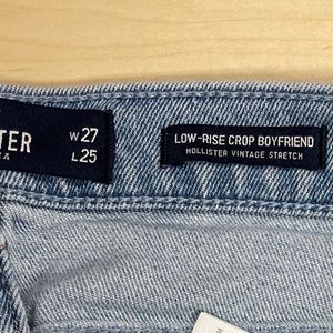 Low rise boyfriend crop size 27